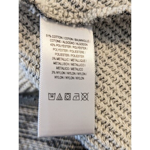 Anthropologie Saturday Sunday Rehearsal Cropped Hoodie Sweatshirt Women Med Gray - Picture 6 of 7